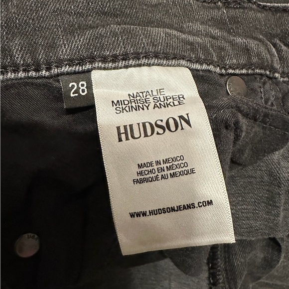 Hudson Natalie Midrise Super Skinny Ankle Jeans Denim Size 28 - Picture 10 of 13